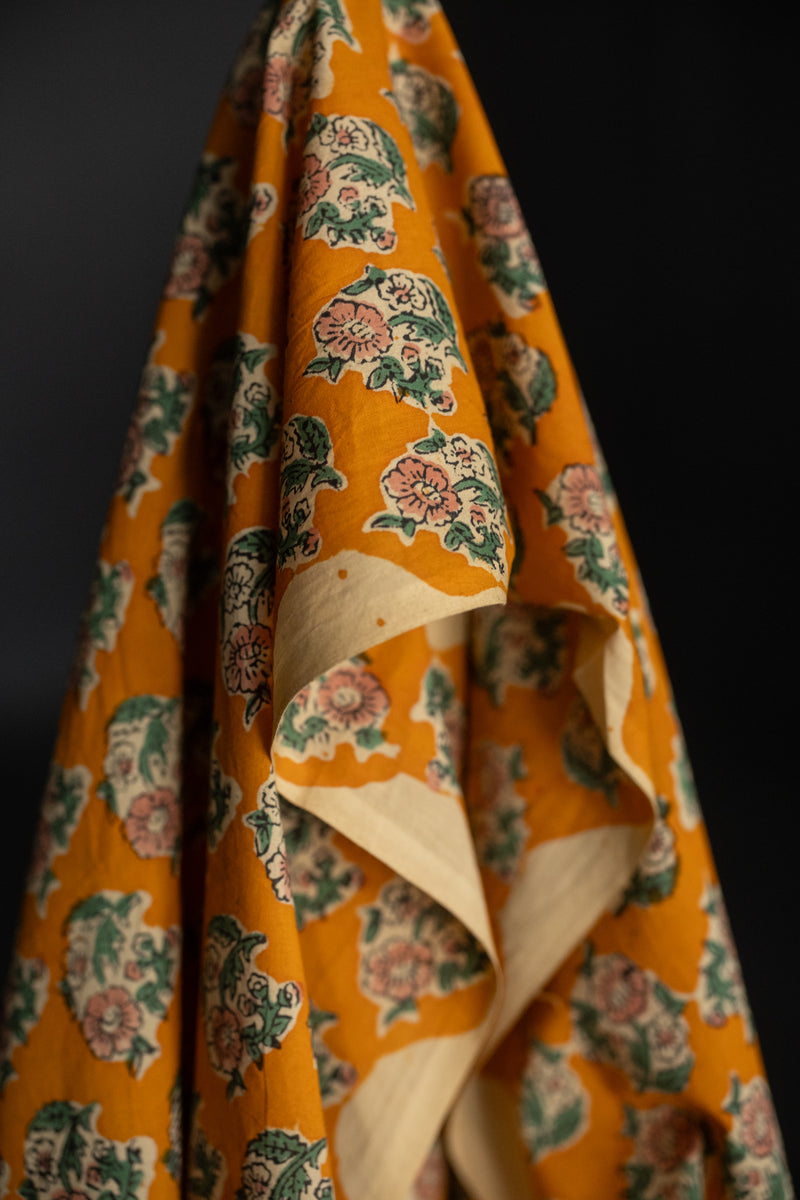 Indian Block Print Cotton - Oleander