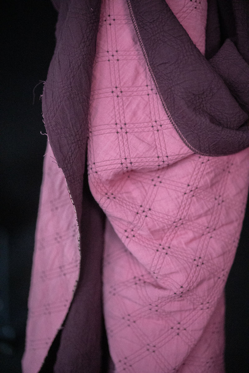 Quilted Cotton Jacquard - Rosy Flush