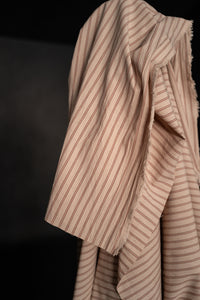 Organic Cotton/Linen - Whiskey Stripe