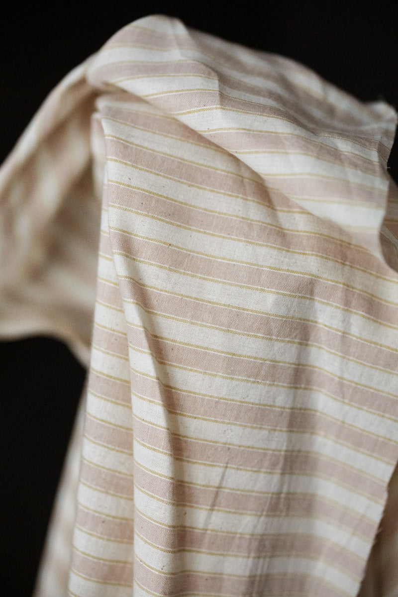 Handwoven Cotton Stripe - Custardo