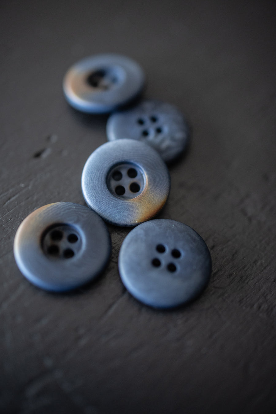 Corozo Button - Powder Blue