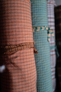 Organic Cotton/Linen Check - Dusky Daya