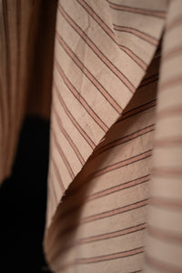 Organic Cotton/Linen - Whiskey Stripe