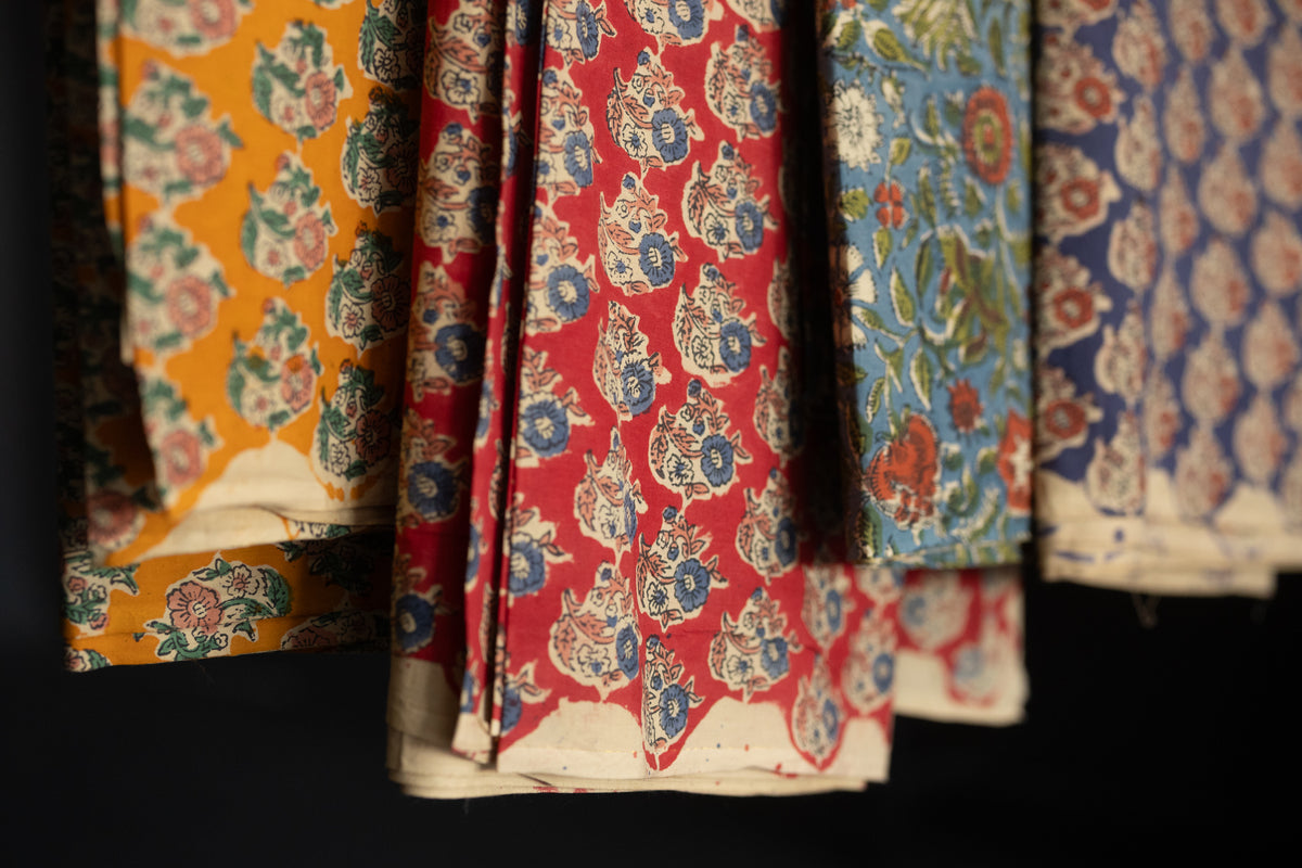 Indian Block Print Cotton - Viola