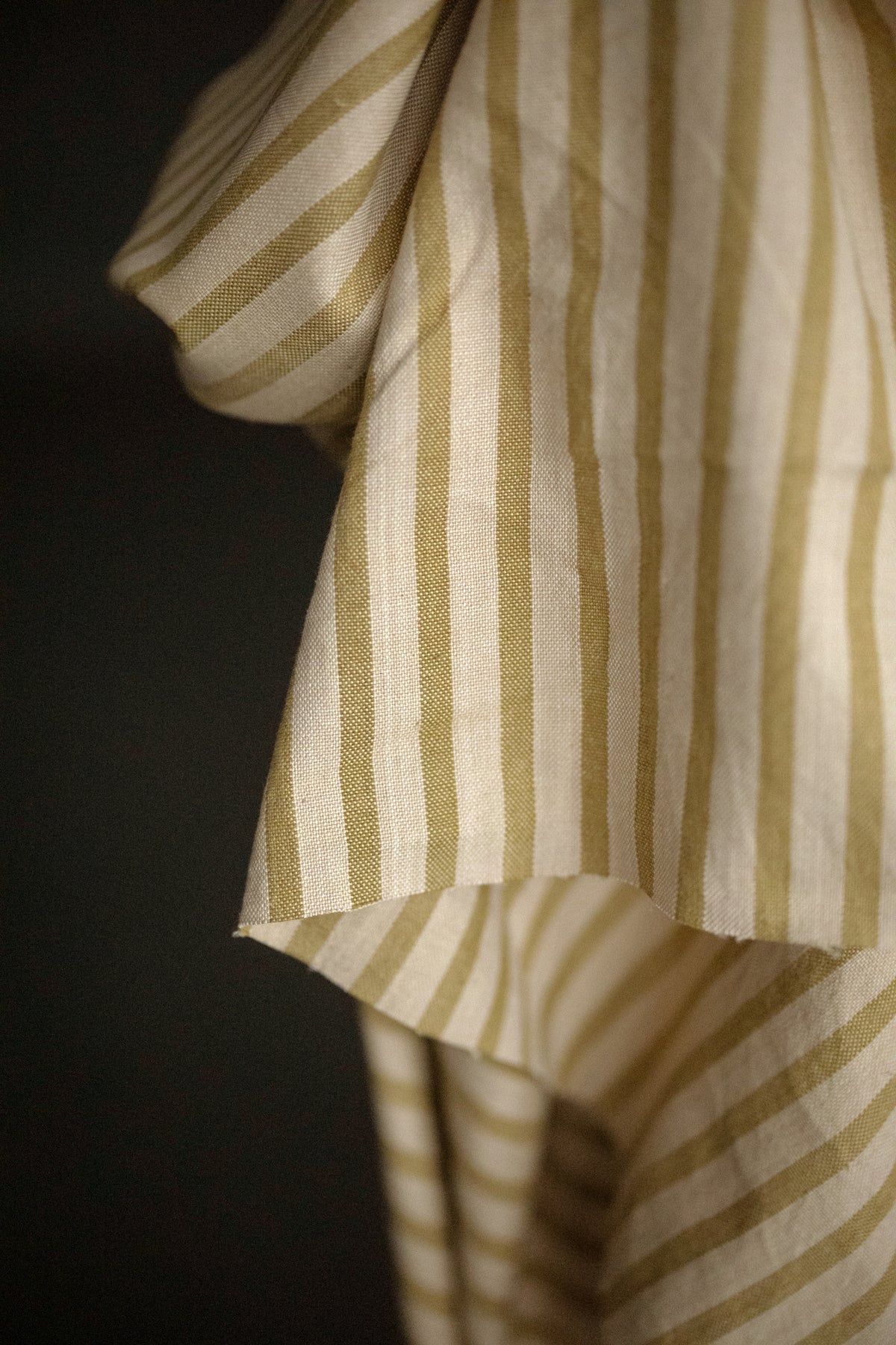Handwoven Cotton Stripe - Verbena Lemon
