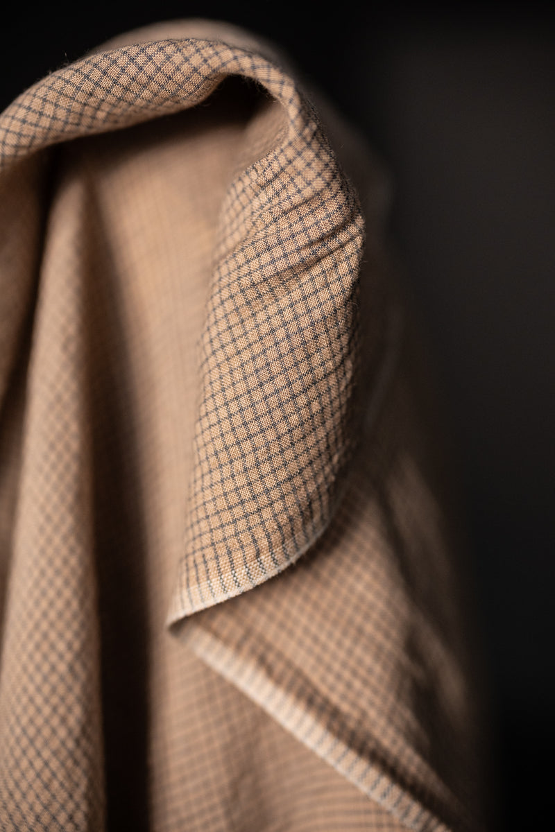 European Laundered Linen - Fudge Check