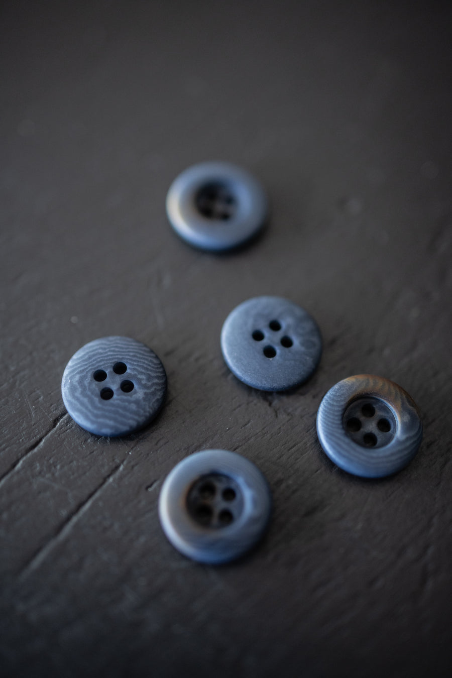 Corozo Button - Powder Blue
