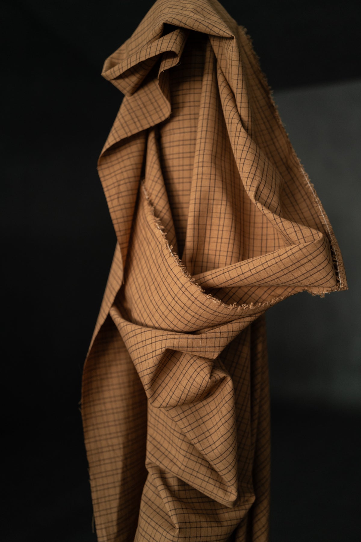 Organic Cotton/Linen - Sumac Check