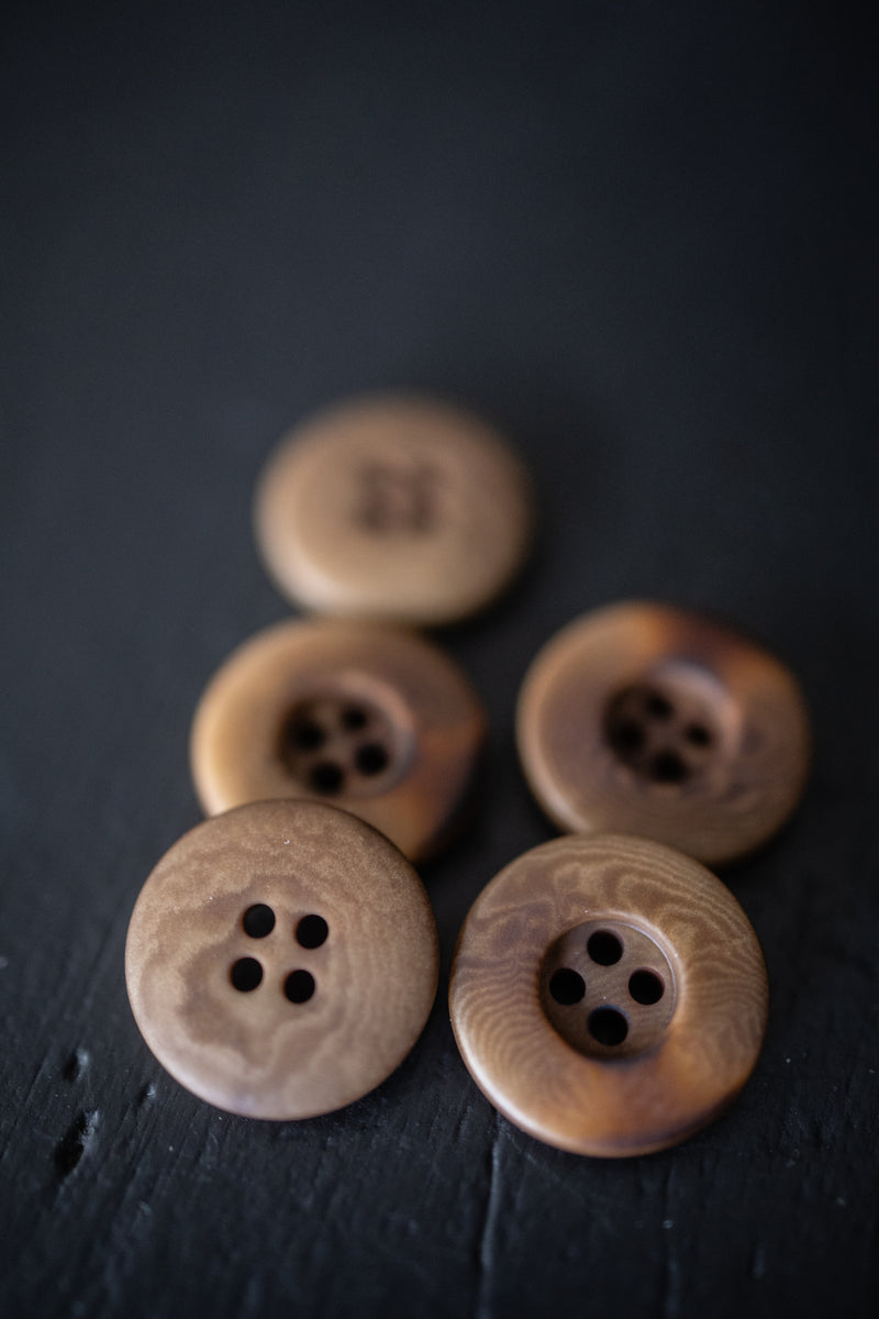 Corozo Button - Dusty Tan