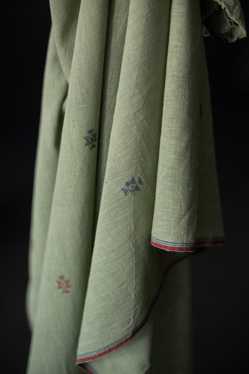 Extra Weft Handwoven Cotton - Bay of Bengal
