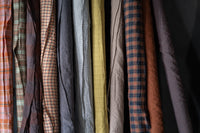 European Laundered Linen - Tangerine Dreams Gingham