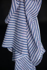 Indian Block Print Cotton - Benjamin Stripe