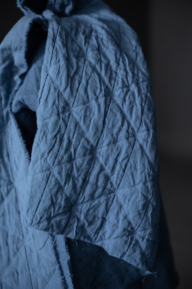 blue jacquard fabric