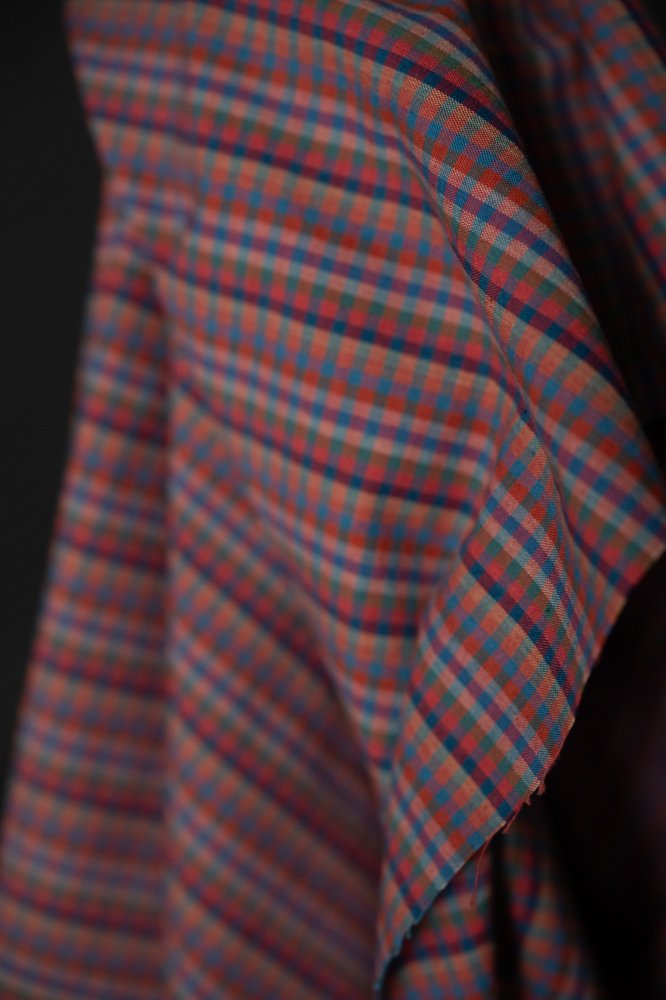 Handwoven Cotton Check - Annie G