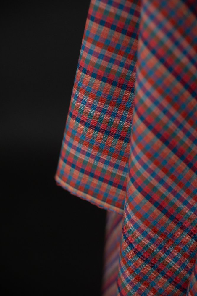 Handwoven Cotton Check - Annie G