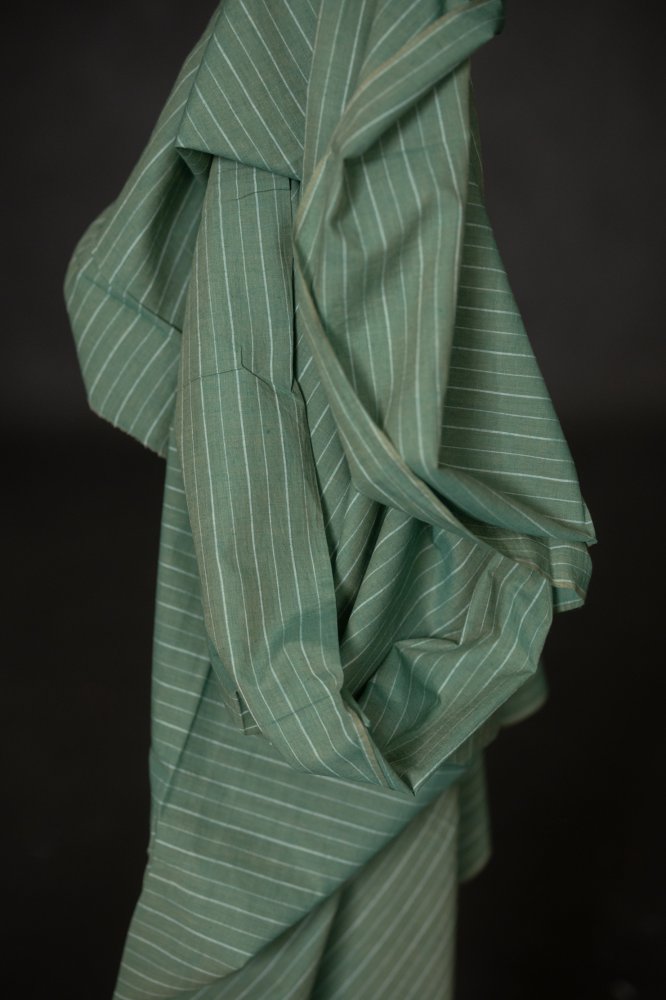 handwoven cotton stripe fabric 