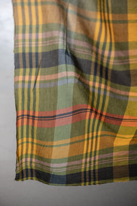 multicoloured cotton check fabric