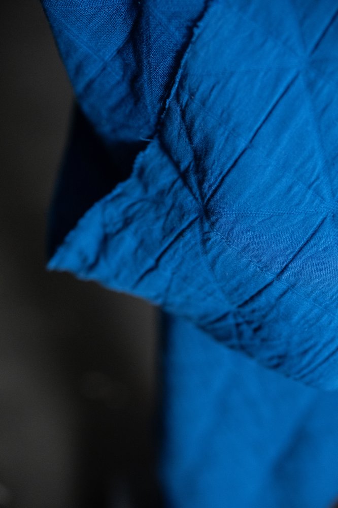 blue jacquard fabric