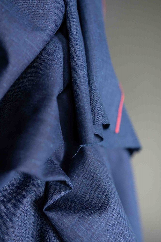 Handwoven Indigo Cotton - 4.1oz Blue Vine