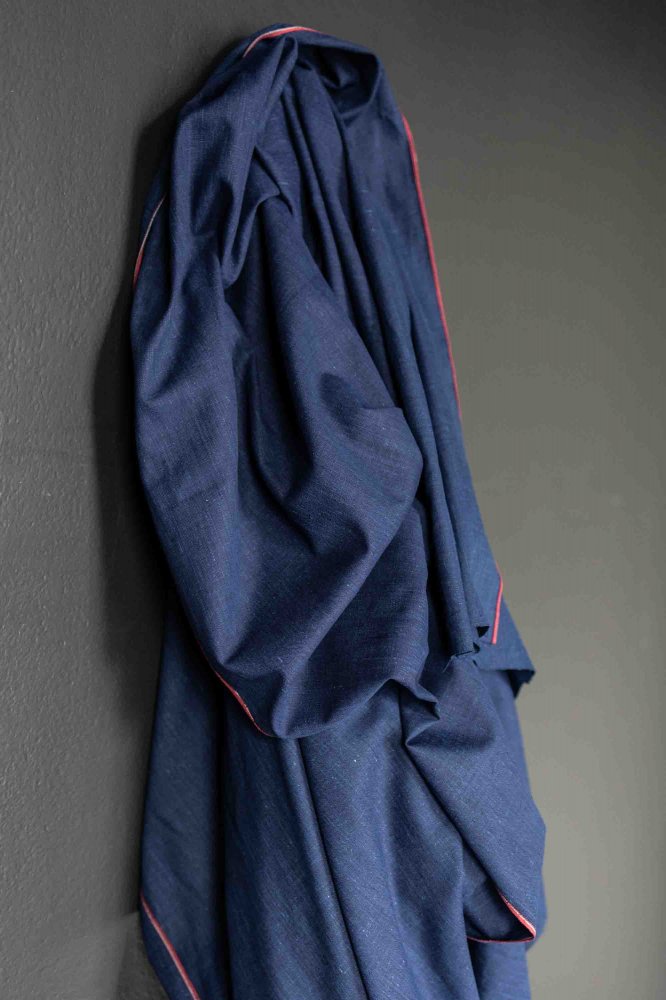 Handwoven Indigo Cotton - 4.1oz Blue Vine