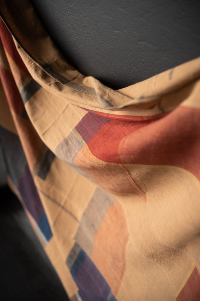 Handwoven Cotton Check - Patchwork Brown