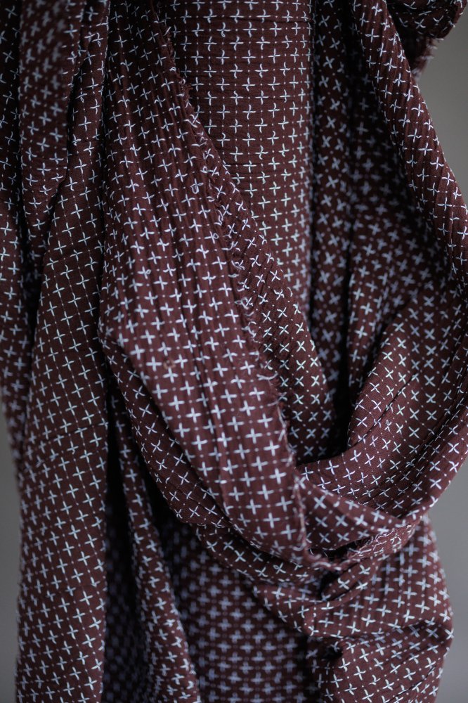 Indian Cotton Cross Stitch - Cool Browns