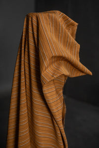 mustard stitched indian cotton linen
