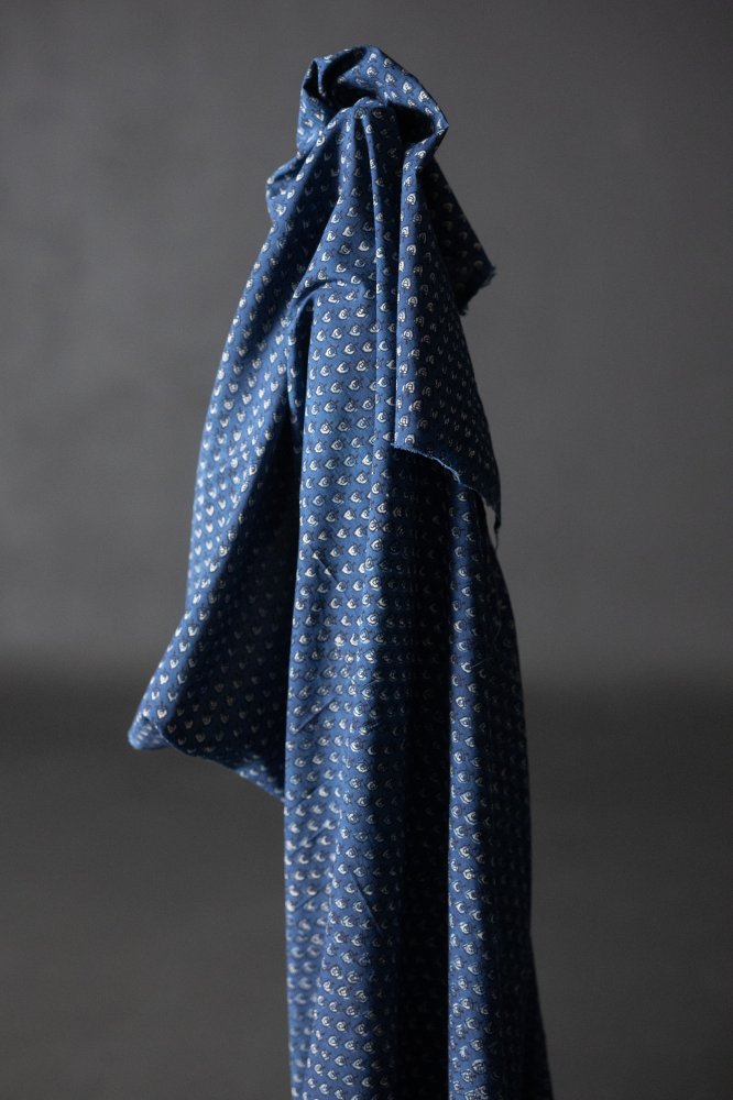 Indian Block Print Cotton - Indigo Cassidy