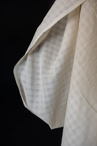 Natural Indian Cotton - Chequered Stripe
