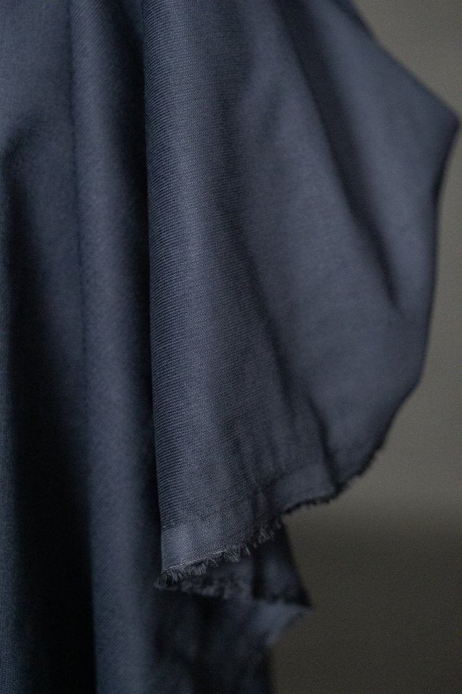 Dark Navy Cotton Needlecord Fabric