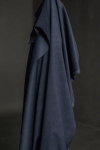Dark Navy Cotton Needlecord Fabric