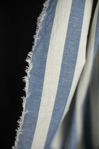 Organic Cotton/Linen Stripe - Amalfi