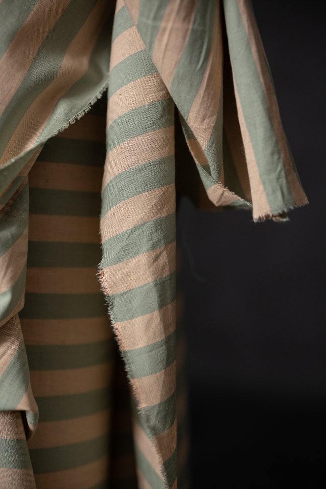 Organic Cotton/Linen Stripe - Land & Sea