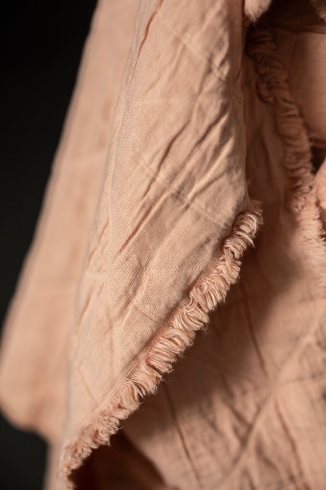 pink quilted jacquard cotton fabric
