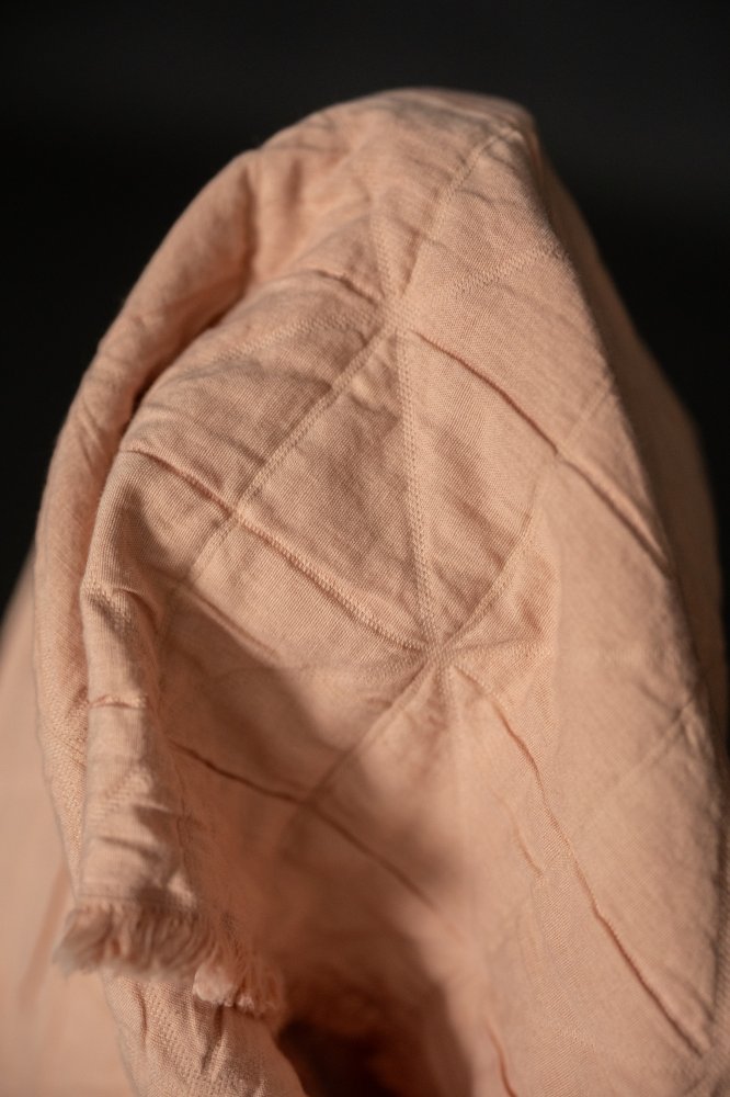 pink quilted jacquard cotton fabric
