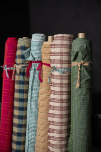 Handwoven Cotton Check - Elodie