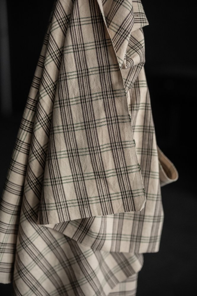 Handwoven Cotton Check - Fable Time Check