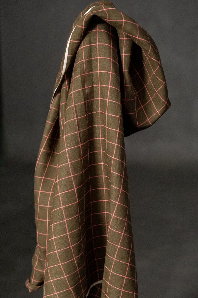 Remnant (Handwoven Linen Check Harper)