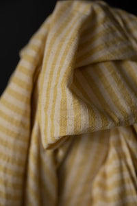 Handwoven Cotton Stripe - Hay Slub Stripe