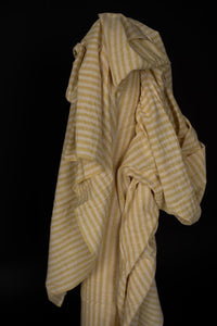 Handwoven Cotton Stripe - Hay Slub Stripe