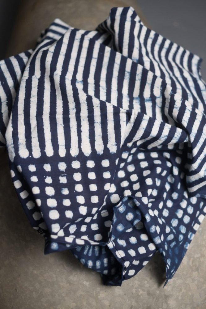 Organic Indigo Hopscotch