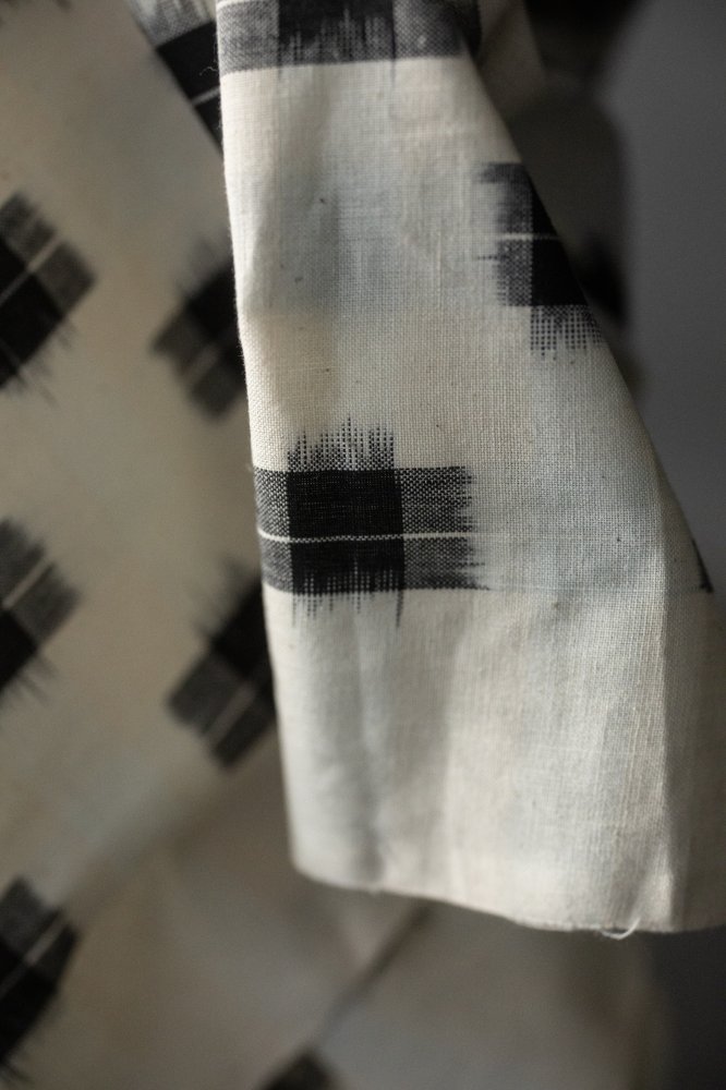 Indian Ikat Cotton - Snowcap