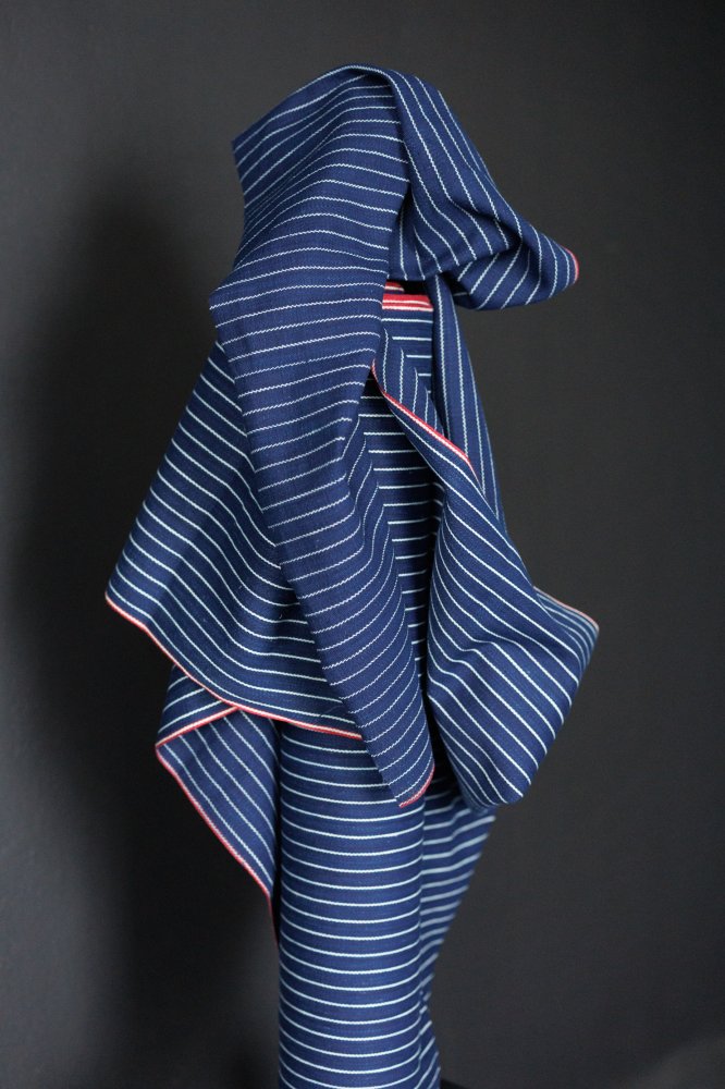 10.5oz Handloom Denim - Indigo Pinstripe