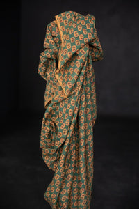 Indian Block Print Cotton - Jardin Azure