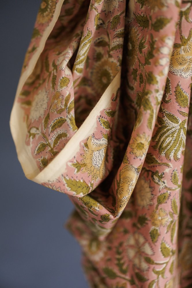 Indian Block Print Cotton - Maricel Pinks