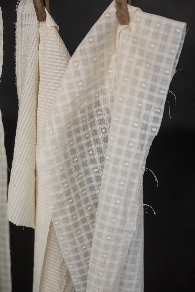 Natural Indian Cotton - Mini Stripe