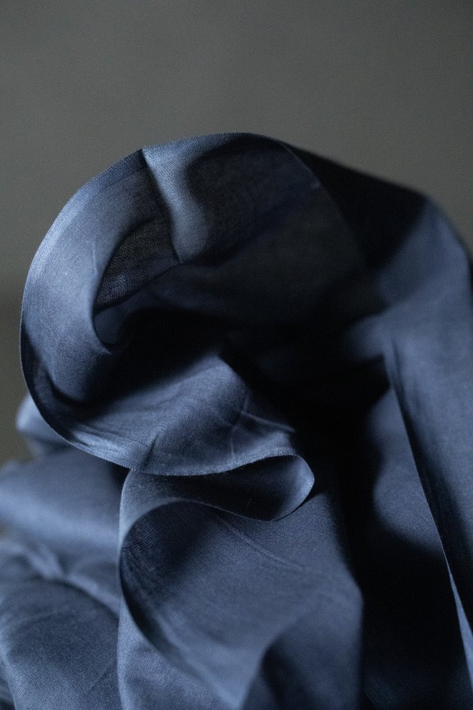 Cotton Muslin - Deep Blue