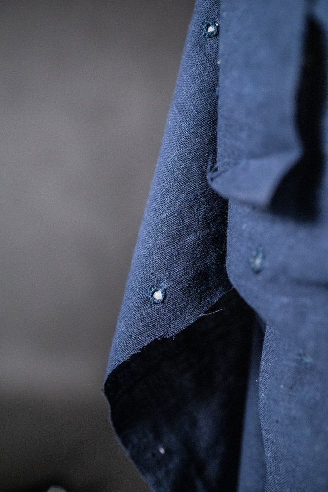 Abhla Handwoven Organic Cotton - Navy Navy