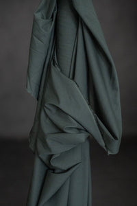 green cotton voile