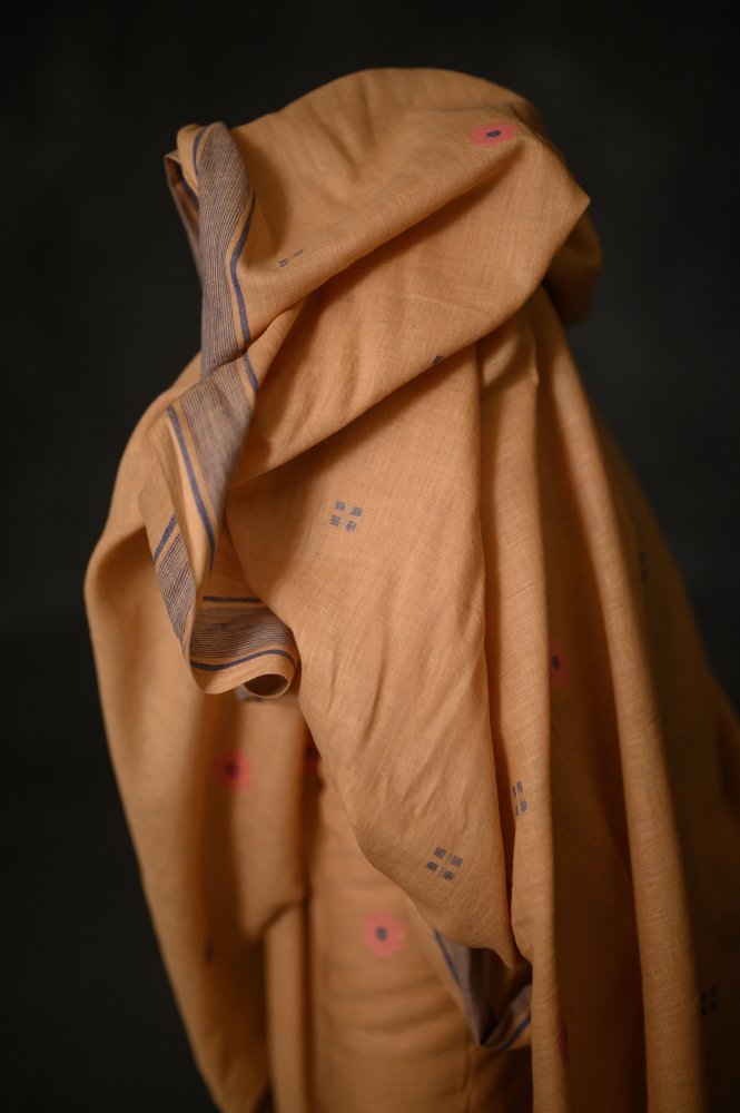 Jamdani Handwoven Cotton - Oaty Bloom